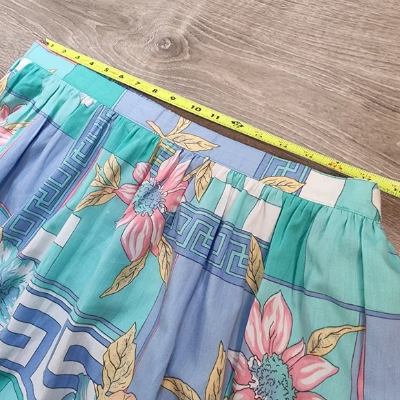 VINTAGE ALFRED DUNNER Floral Midi Skirt 36 / 22W - Picture 6 of 10